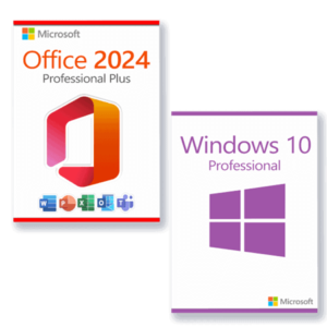 Windows 10 Pro with Office 2024 logo