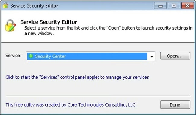 برنامج-Service-Security-Editor