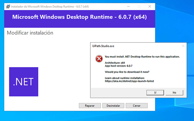 microsoft .net desktop runtime download