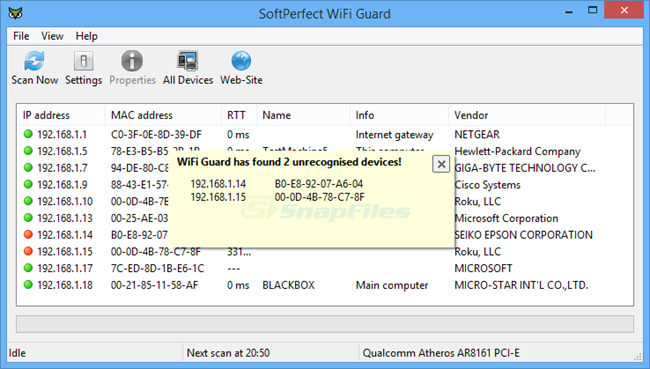 SoftPerfect WiFi Guard